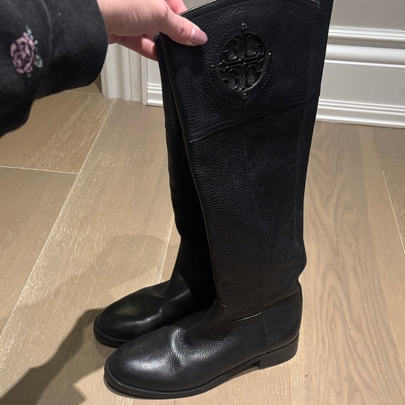 Tory Burch Shoes - Tory Burch Black Leather Heeled Boots